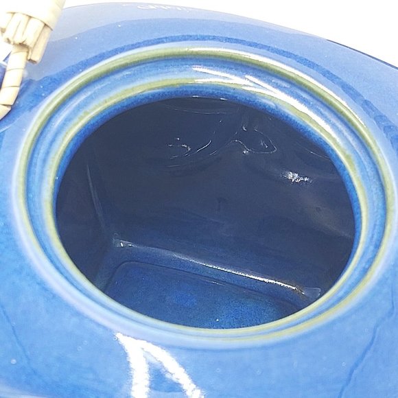 Adeline Fine Porcelain Tea Set-Dragonfly Motif-Cobalt Blue - Picture 4 of 14